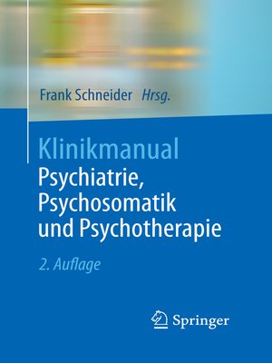 cover image of Klinikmanual Psychiatrie, Psychosomatik und Psychotherapie